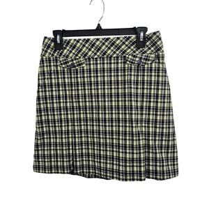Vintage Tail Tech Plaid Yellow Tennis Skort. Size 6/Small
